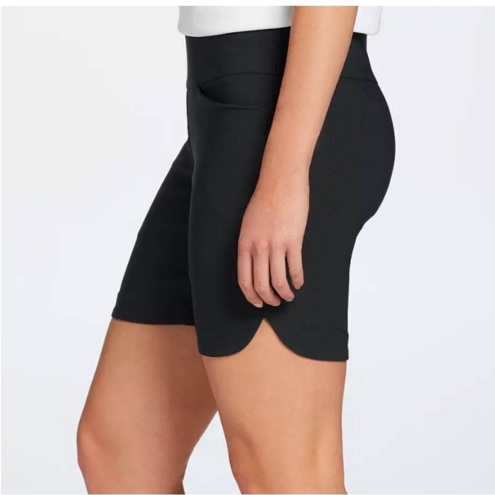 Lady Hagen Tummy Control Golf Shorts Black Size Small 7" Inseam NWT Preppy
